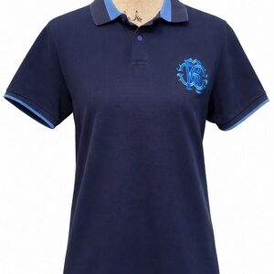 Roberto Cavalli Polo Shirt – Navy Blue – Size M – Original